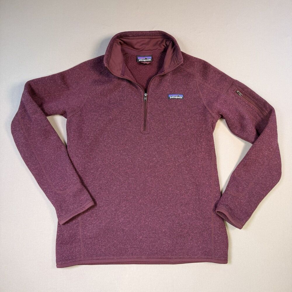 Patagonia Women's Better Sweater 1/4 Zip Pullover Size M Maroon